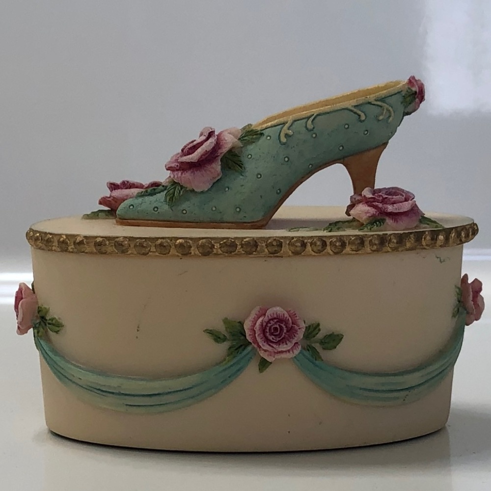 Willow Hall Vintage Shoe Trinket Box  - Caroline